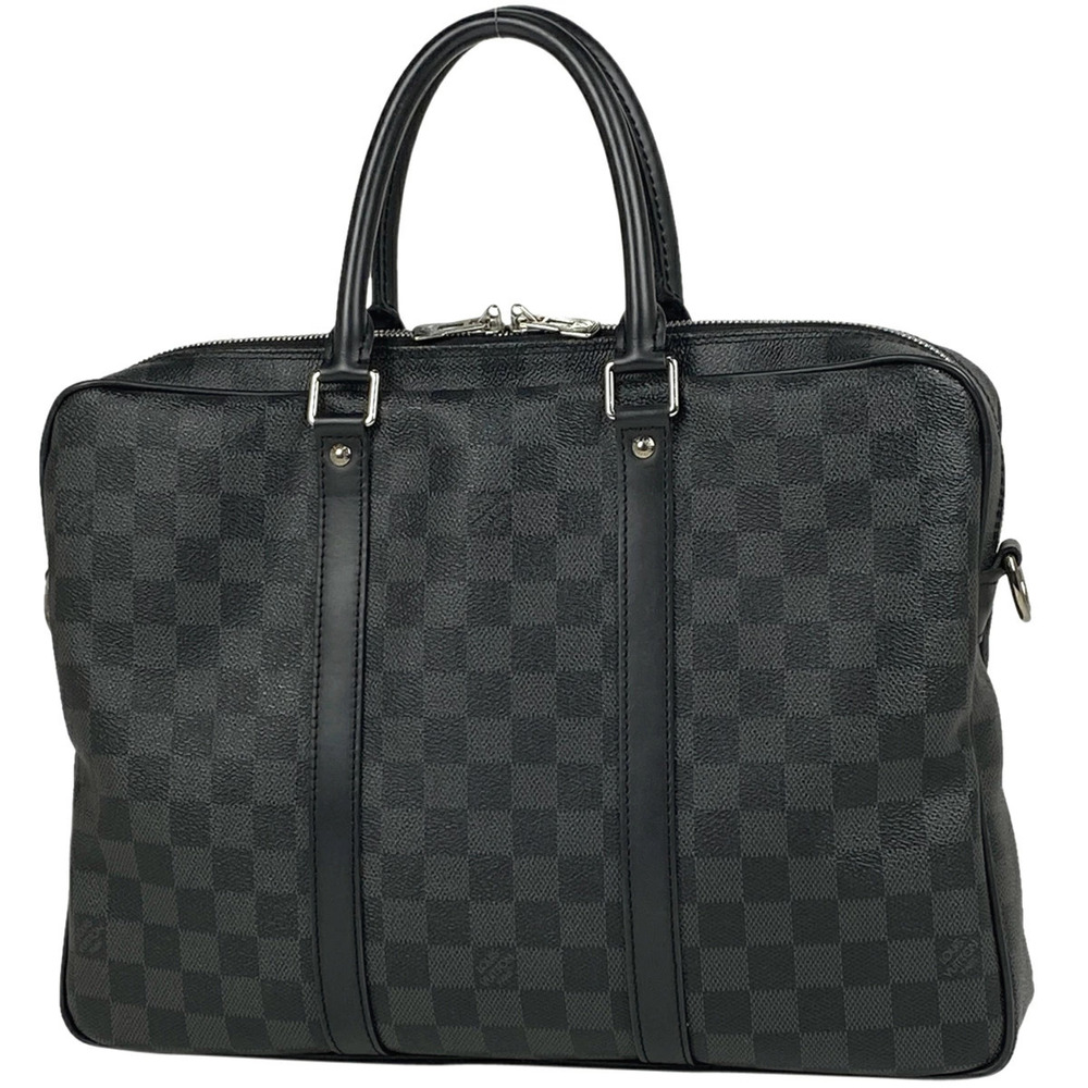 Louis Vuitton Porte documents Voyage Shoulder Bag Briefcase PDV Business